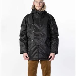 Spiewak N3-B Snorkel Parka w/ Fur Trimmed Hood - Black - 34 - XS